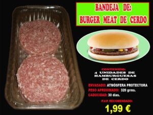 BURGER MEAT DE CERDO